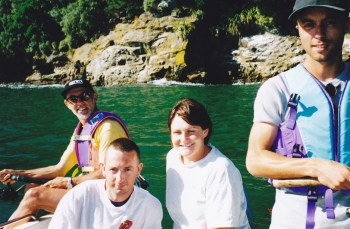 ... and went fishing in their boat...