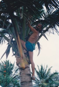 Near Mossman, fetching a drink...