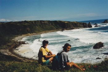 A strong wind and a hot sun made the perfect weather for tramping!