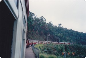 ... seen from the train.