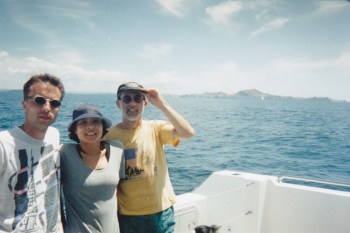 On a boat for dolphins watching